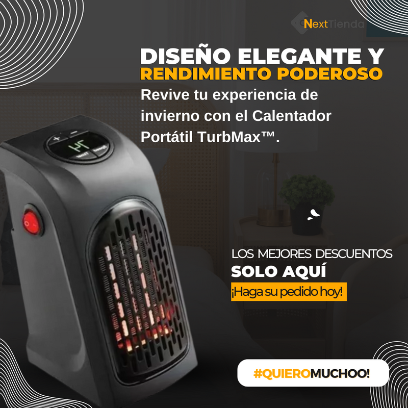 Calentador Portátil TurbMax™ - Realmente, Muy Pocas Unidades En Stock...