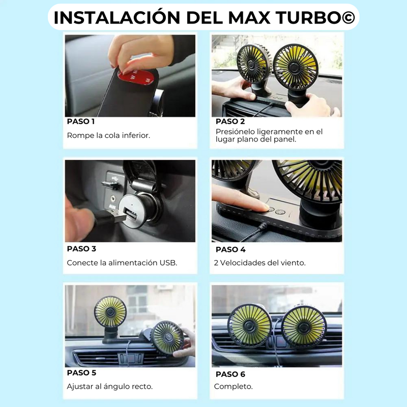 Ventilador MAX TURBO© - Muy Pocas Unidades Disponibles.