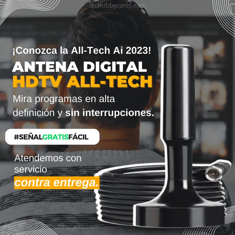 Antena Digital HDTV AllTech Terrestre Interior MN3010