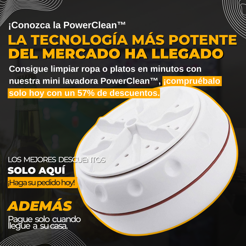 Mini Lavadora Portatil PowerClean™ - Quedan Pocas Unidades...