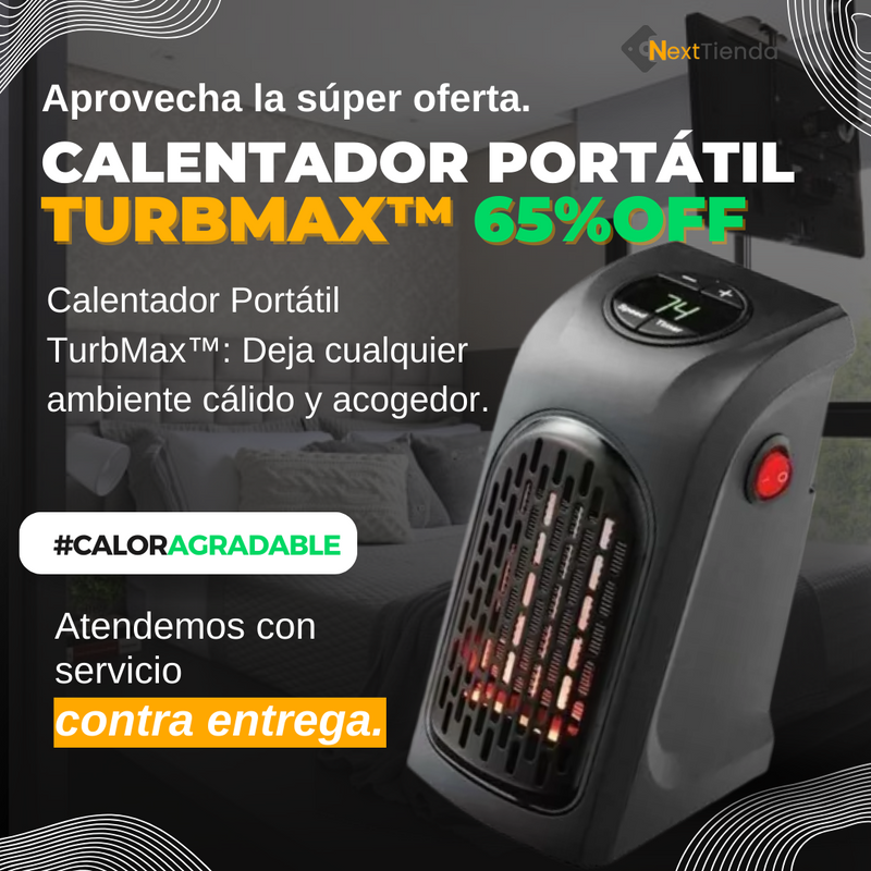 Calentador Portátil TurbMax™ - Realmente, Muy Pocas Unidades En Stock...