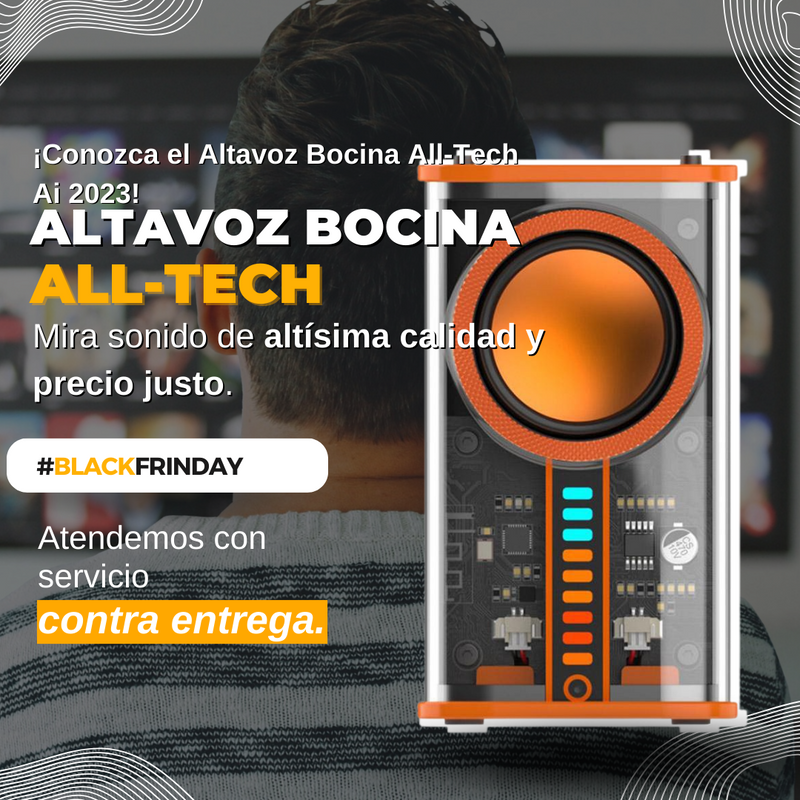 🔥Black Frinday🔥 - Altavoz Bocina Portátil All-Tech 2700