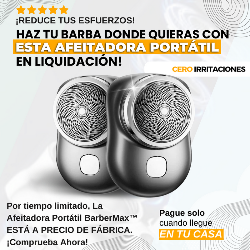 Afeitadora Eléctrica Portátil BarberMax™️- Oferta limitada, realmente quedan pocas unidades...