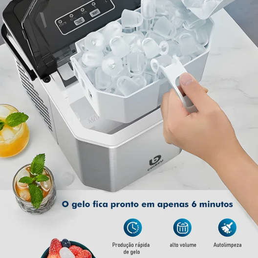 Smartice - Maquina de Gelo Portátil - Exclusividade Black Friday Decora Lar