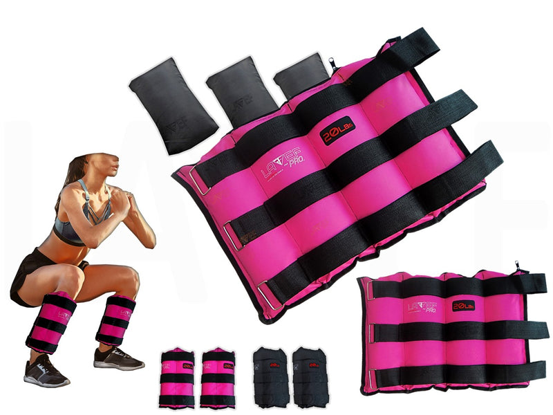 Kit Pesas Tobilleras Graduables 20k (40lbs) Deporte-fitness.