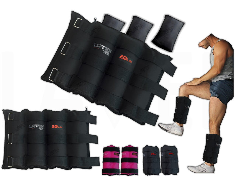 Kit Pesas Tobilleras Graduables 20k (40lbs) Deporte-fitness.