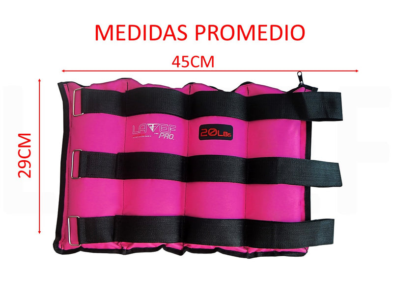 Kit Pesas Tobilleras Graduables 20k (40lbs) Deporte-fitness.