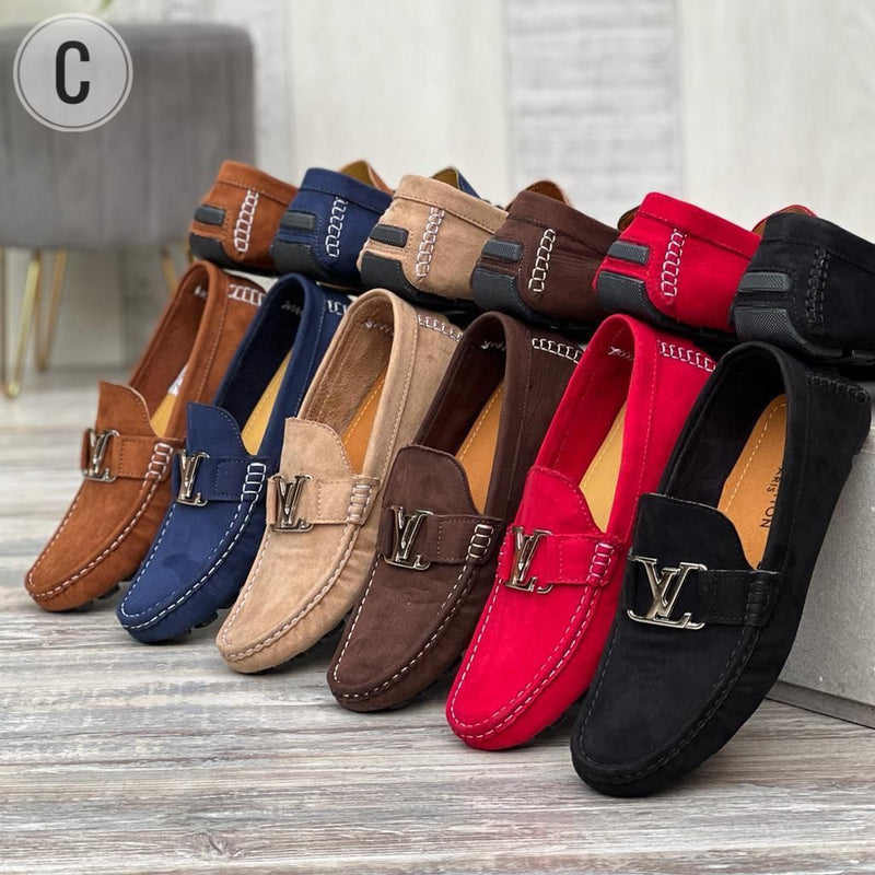 Mocasin Louis Vuiton, Zapatos Hombre, Mocasin Gamuza