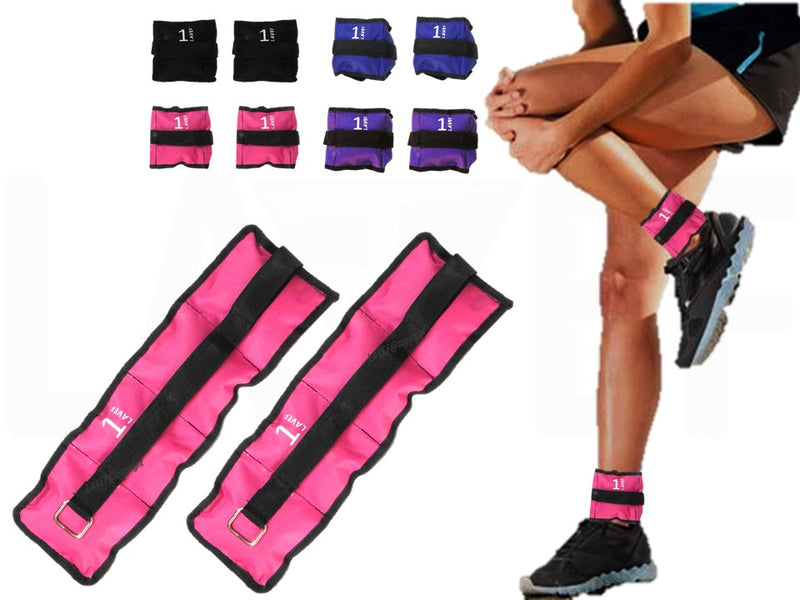 Pesas Tobilleras Kit 2 Pesas 1k (2 Libras) Deporte-fitness