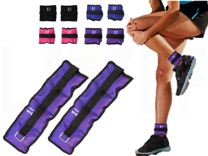 Pesas Tobilleras Kit 2 Pesas 1k (2 Libras) Deporte-fitness