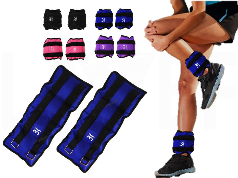 Pesas Tobilleras Kit 2 Pesas 3k (6 Libras) Deporte-fitness