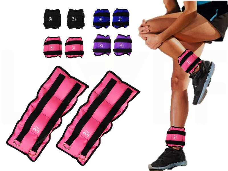 Pesas Tobilleras Kit 2 Pesas 3k (6 Libras) Deporte-fitness