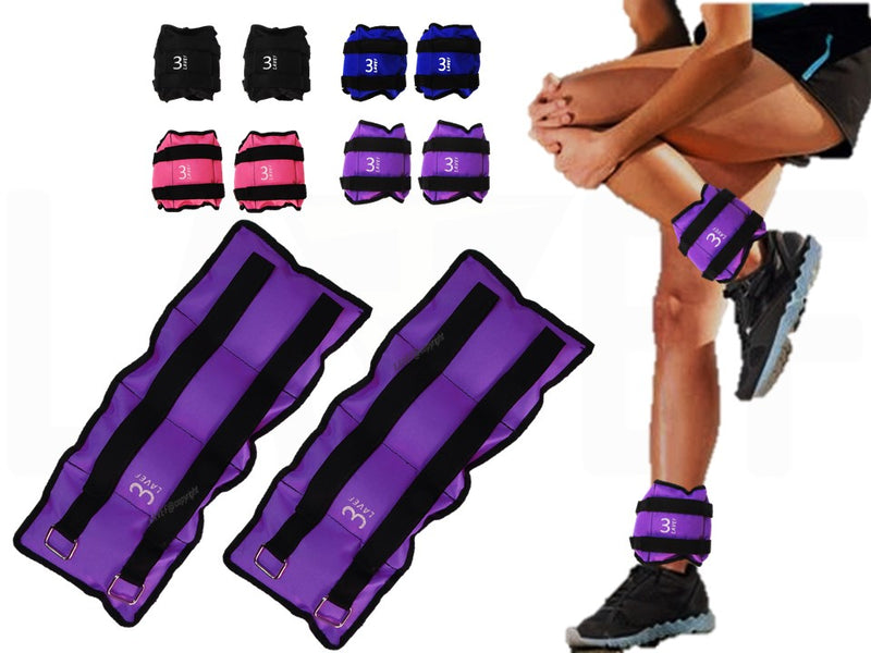 Pesas Tobilleras Kit 2 Pesas 3k (6 Libras) Deporte-fitness