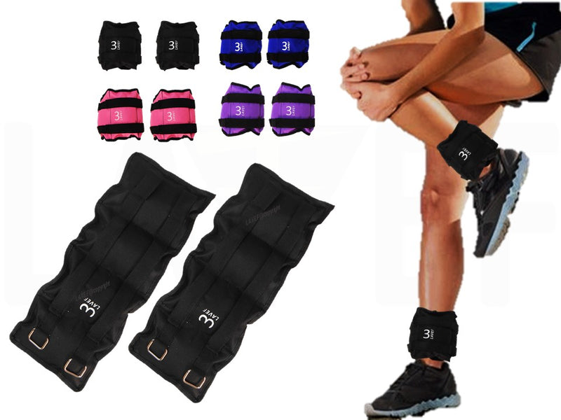 Pesas Tobilleras Kit 2 Pesas 3k (6 Libras) Deporte-fitness