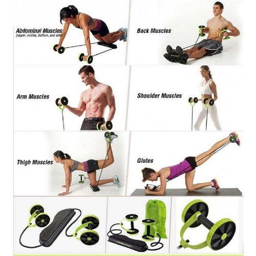 Revoflex Xtreme Rueda Para Ejercicios Fitness Tonificador 6 Niveles