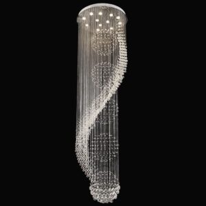 Lámpara Cascada Colgante – Doble Altura (80 × 250 cm)