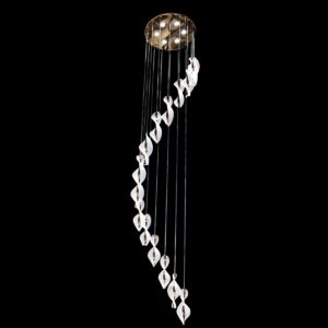 Lámpara Colgante Caracol LED – 16 Colgantes | Plato Central 60 cm